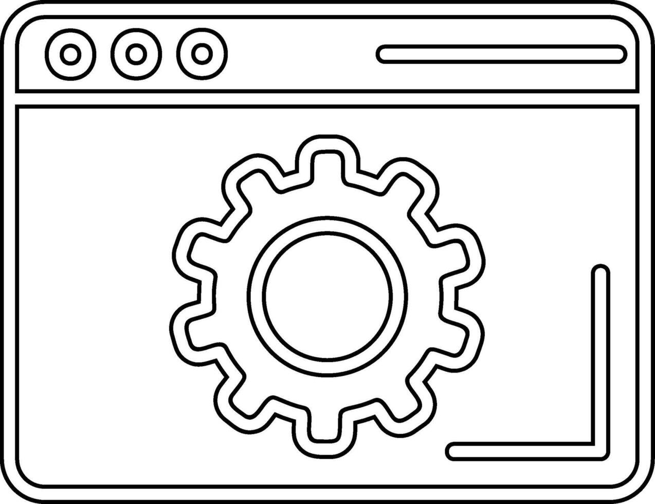 del browser ambientazione vecto icona vettore