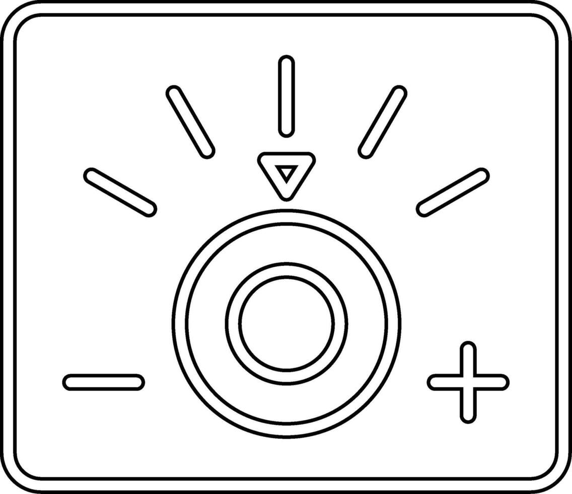 dimmer vecto icona vettore