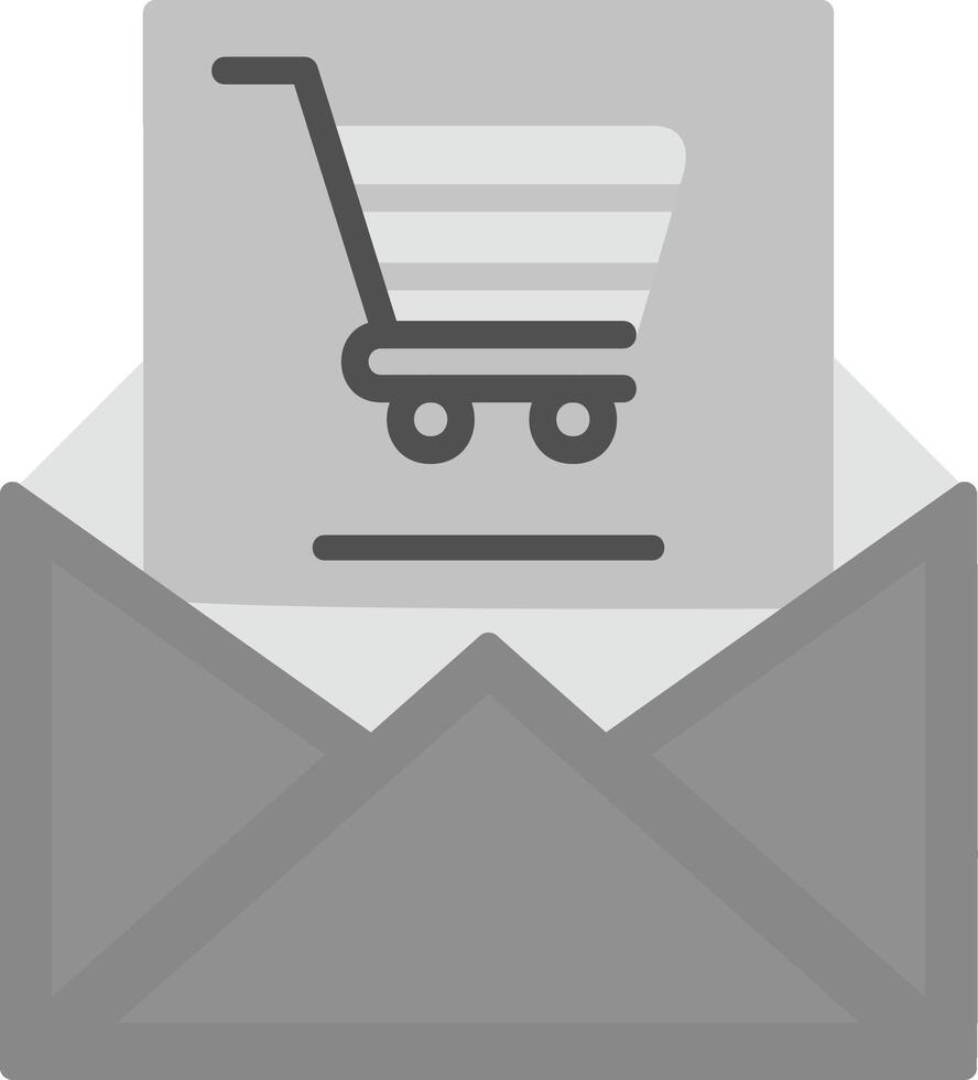 shopping e-mail vecto icona vettore