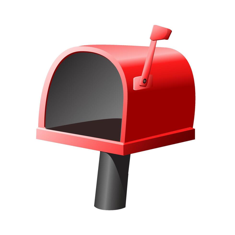 rosso cassetta postale icona vettore illustrazione