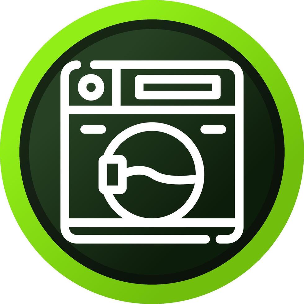 lavaggio macchina creativo icona design vettore