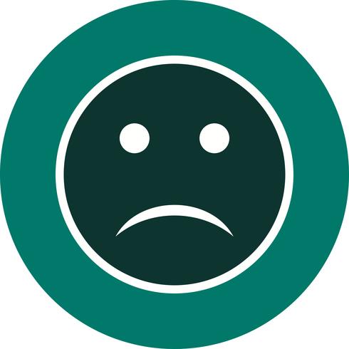 Icona di vettore emoji triste