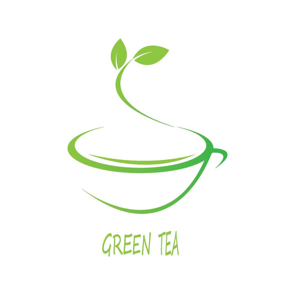 tè vettore icona logo
