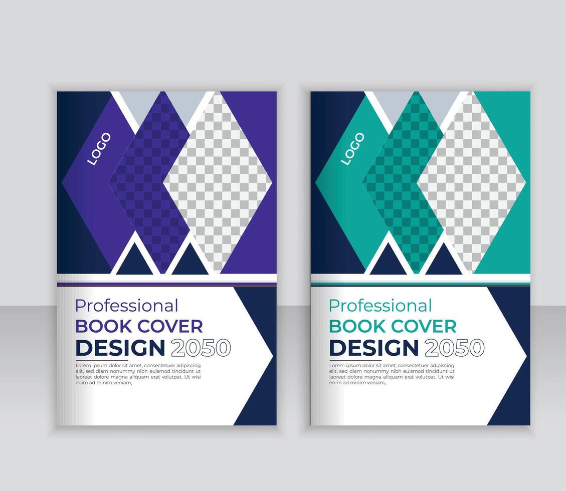 vettore moderno libro copertina design. minimalista azienda annuale rapporto.