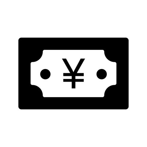 icona di vettore di yen