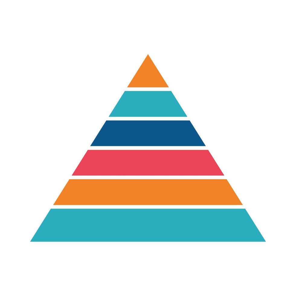 piramide trafic grafico illustrazione vettore