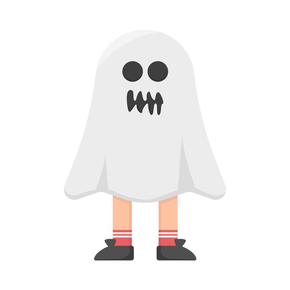 fantasma costume Halloween illustrazione vettore