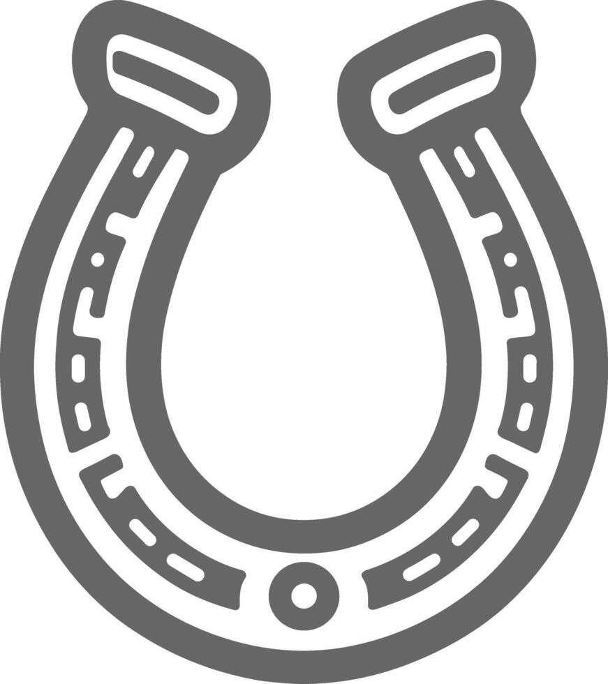 ferro di cavallo fortunato simbolo vettore