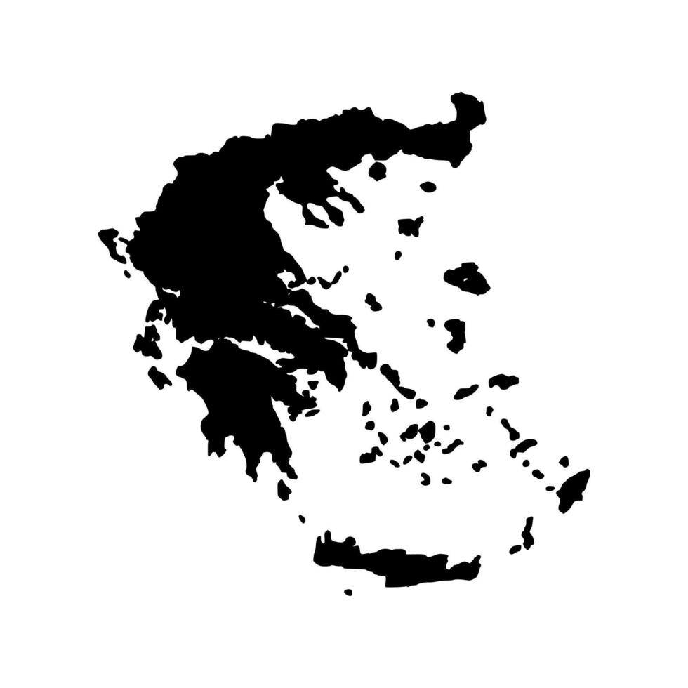 alto dettagliato vettore carta geografica - Grecia