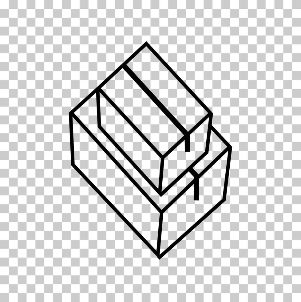 scatola icona impostare. pacchetto simbolo. pacco modificabile ictus. vettore illustrazione eps 10.
