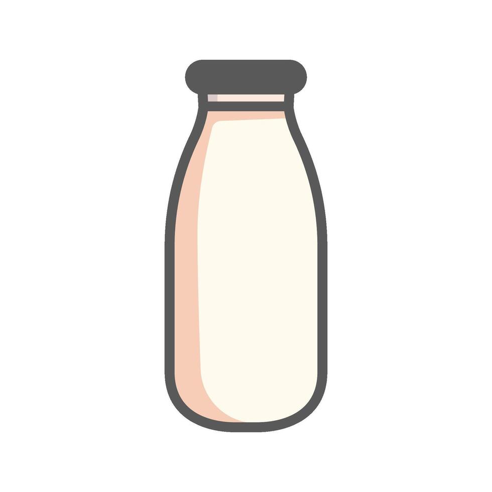 latte bottiglia icona design vettore modello