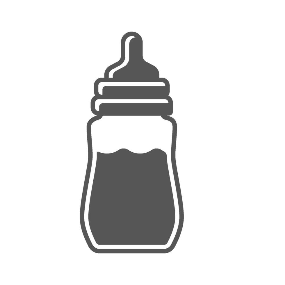 bambino bottiglia icona design vettore modello