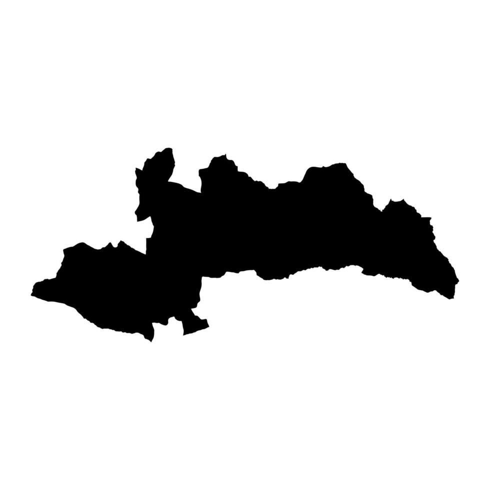 shinyanga regione carta geografica, amministrativo divisione di Tanzania. vettore illustrazione.