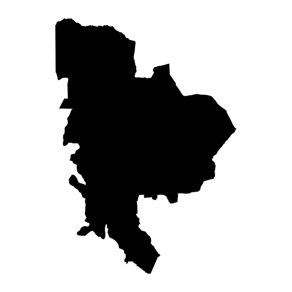 mbeya regione carta geografica, amministrativo divisione di Tanzania. vettore illustrazione.