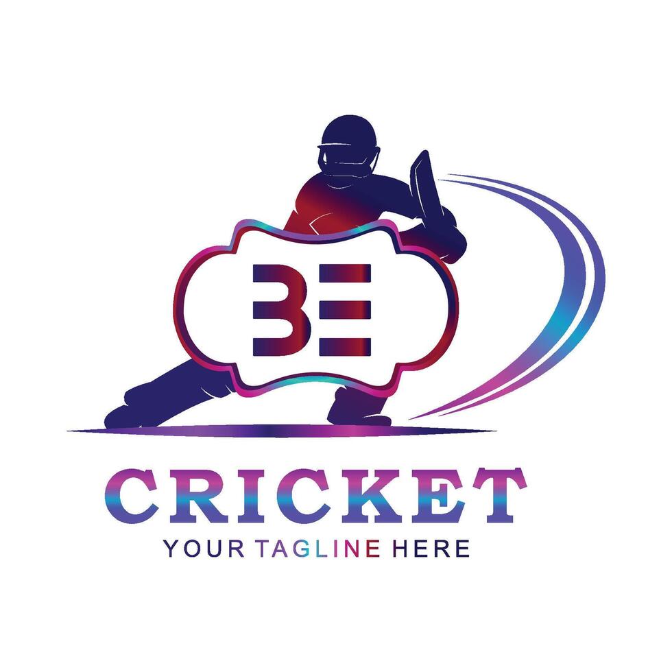 essere cricket logo, vettore illustrazione di cricket sport.