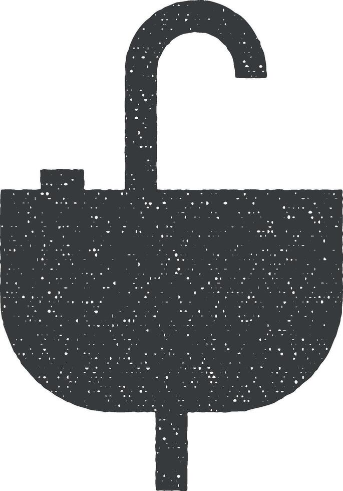 Lavello nel il bagno glifo icona vettore illustrazione nel francobollo stile