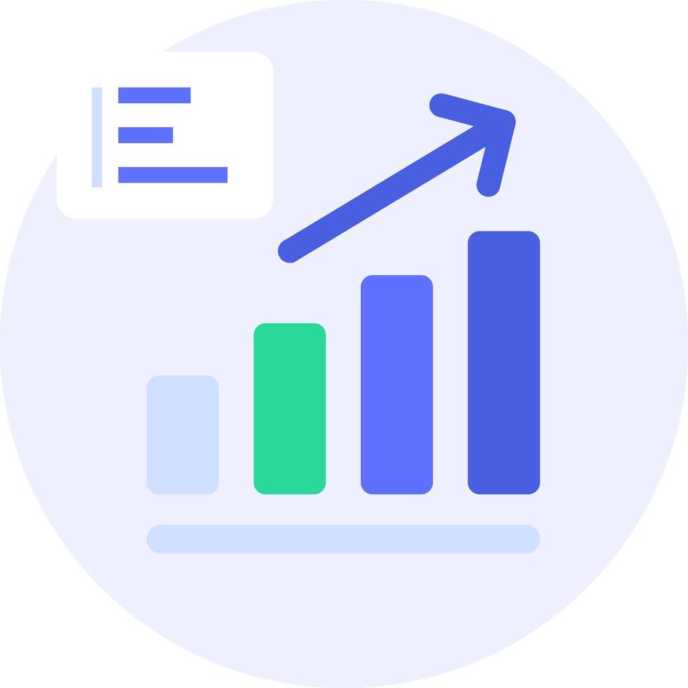 crescita grafico moderno icona illustrazione vettore
