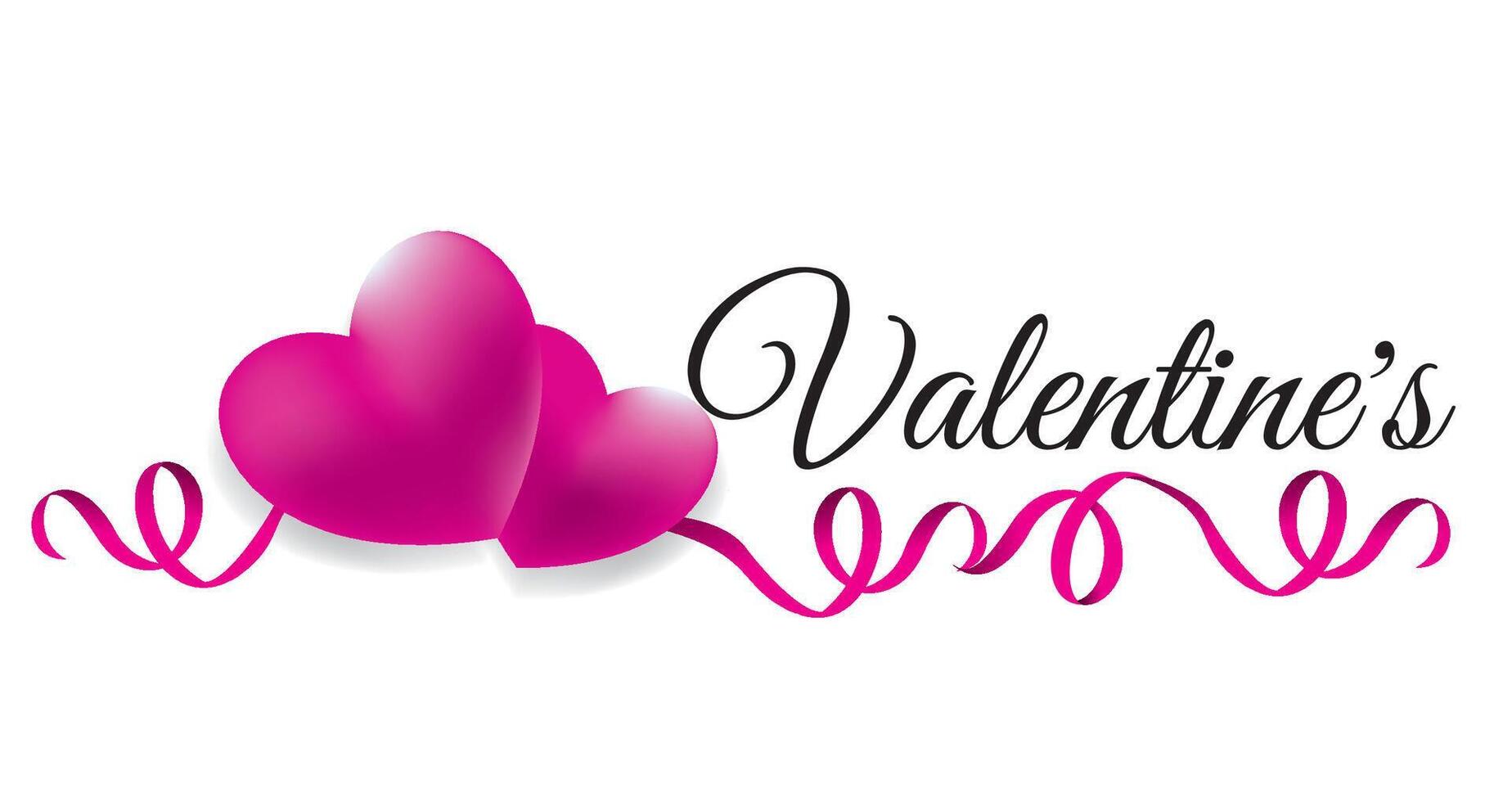 contento san valentino giorno, amore giorno cuori romantico celebrazione design. vettore illustrazione