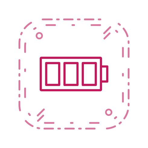 Icona di vettore della batteria completa
