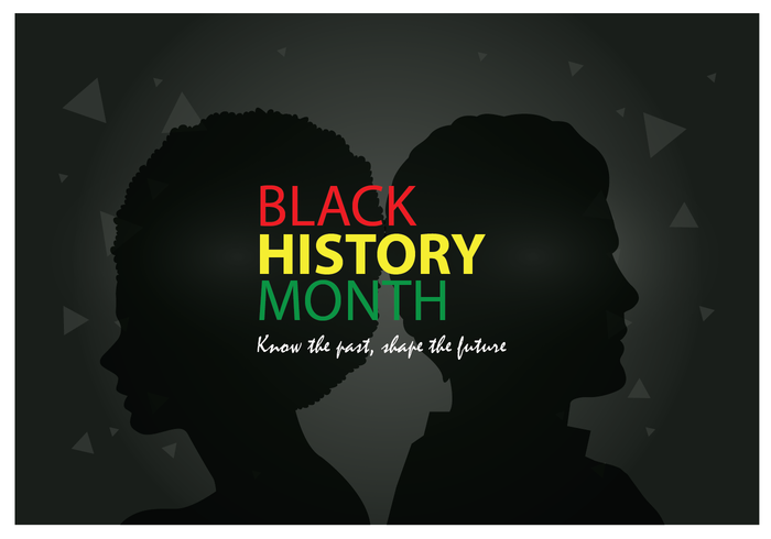Poster per il Black History Month vettore