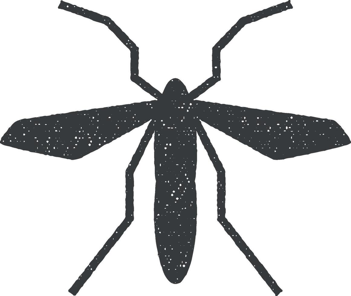 aede, dengue, cartello, Zika icona vettore illustrazione nel francobollo stile