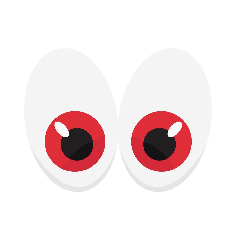 occhio lente rosso illustrazione vettore