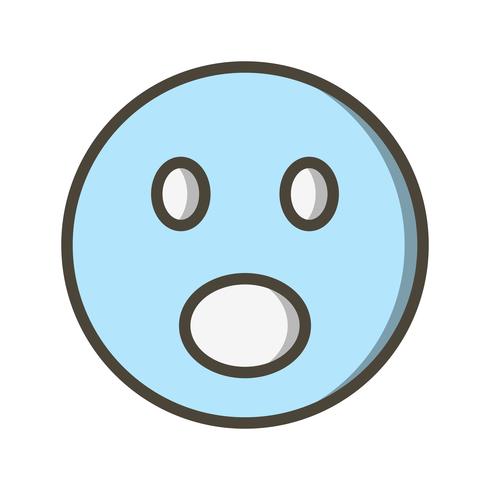 Icona di vettore emoji sorpreso