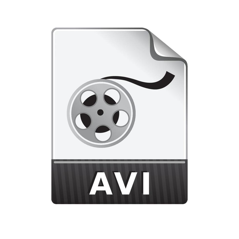 video file formato icona nel colore. computer dati film vettore