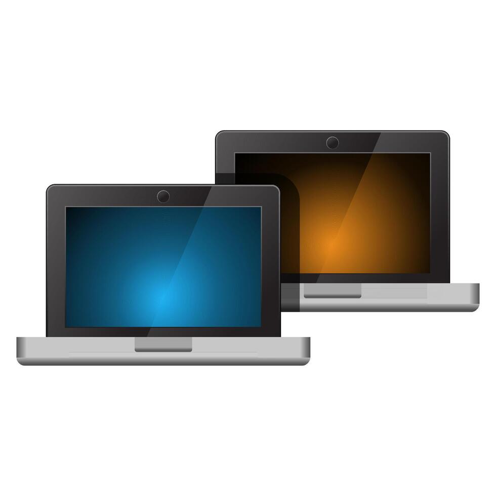 computer portatili icona nel colore. elettronico computer vettore