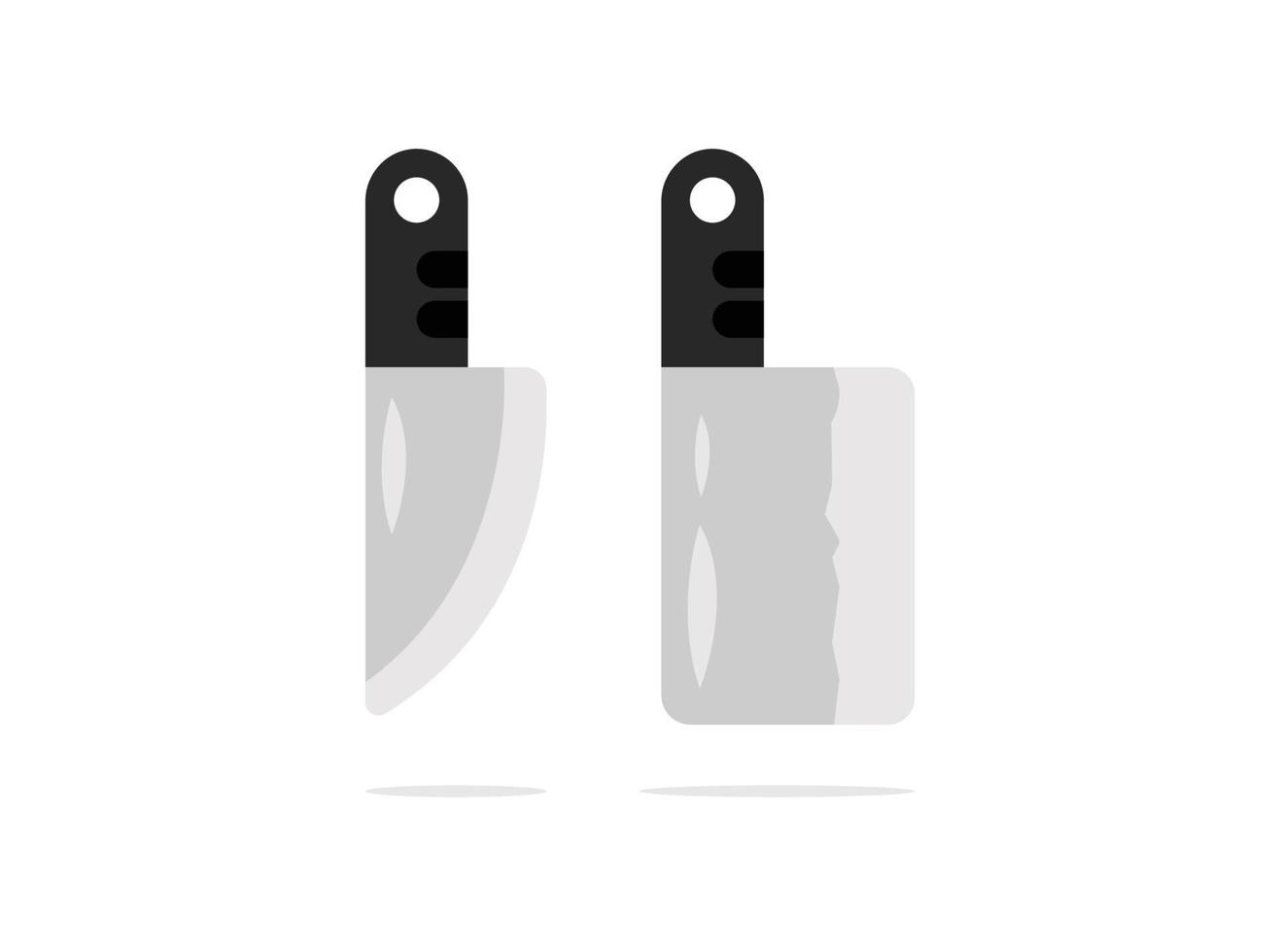 set di coltelli, coltello da cucina, design dell'illustrazione del coltello, design semplice del coltello vettore