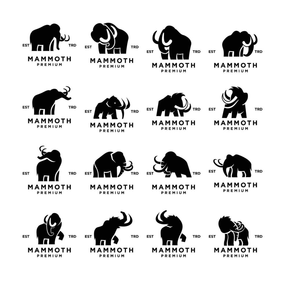 mammut logo icona design icona illustrazione vettore