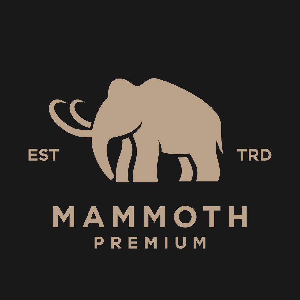 mammut logo icona design icona illustrazione vettore