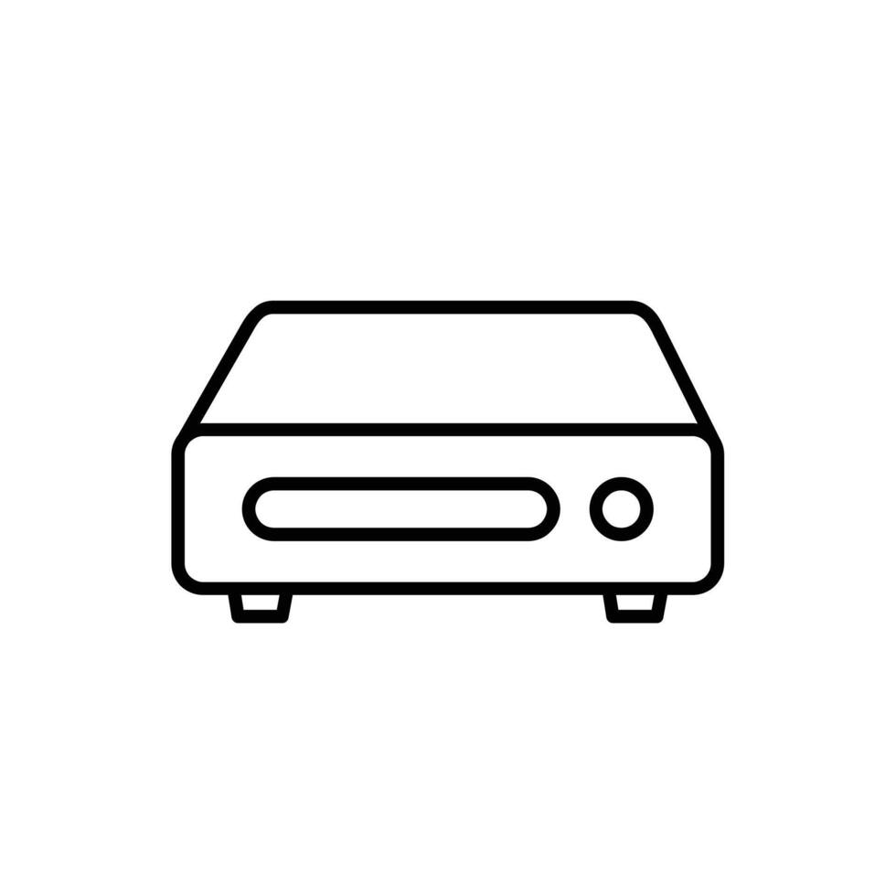 mini pc linea icona design illustrazione vettore