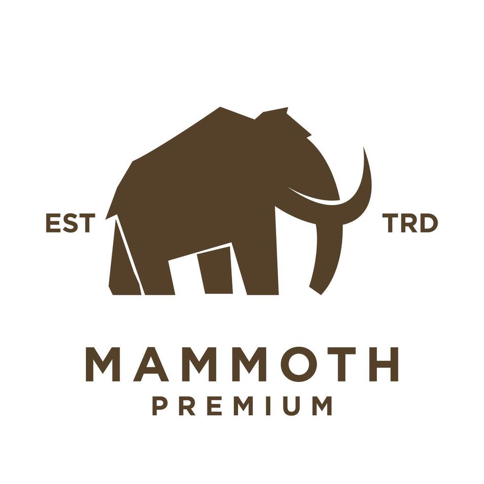 mammut logo icona design icona illustrazione vettore