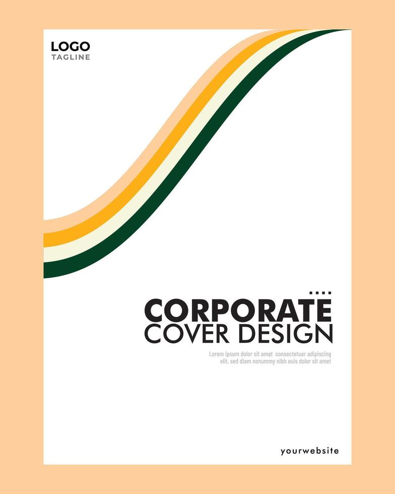 annuale copertina modello design vettore