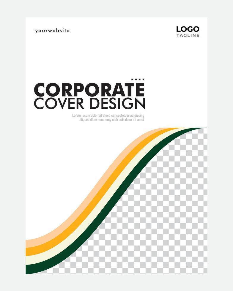 annuale copertina modello design vettore