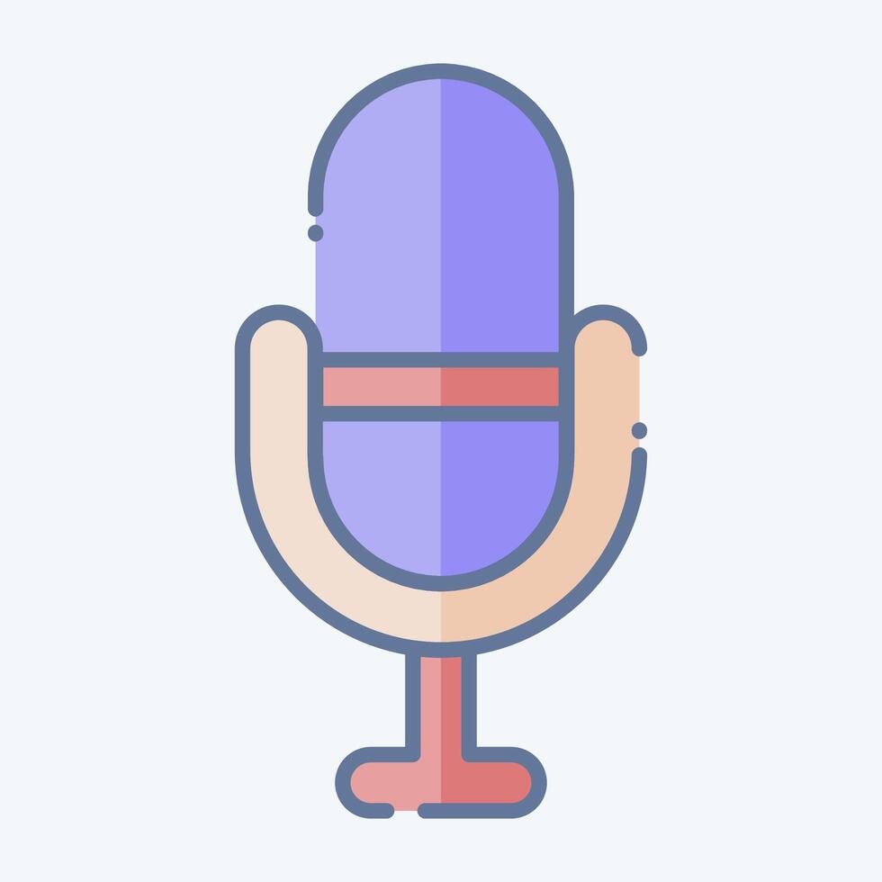 icona preferito. relazionato per Podcast simbolo. scarabocchio stile. semplice design modificabile. semplice illustrazione vettore