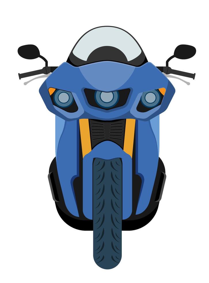 motocicletta moderno veloce gli sport motociclo vettore illustrazione isolato su bianca sfondo