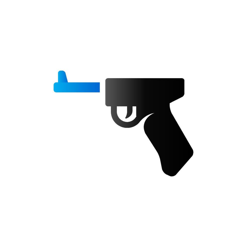 braccio pistola icona nel duo tono colore. automatico pistola arma vettore