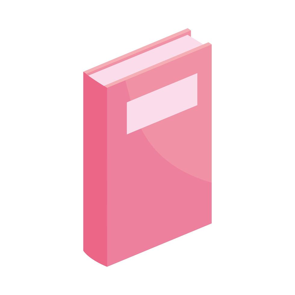copertina del libro rosa vettore