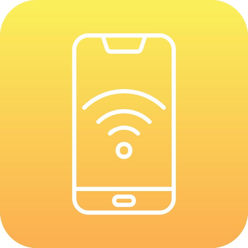 smartphone Wi-Fi vecto icona vettore