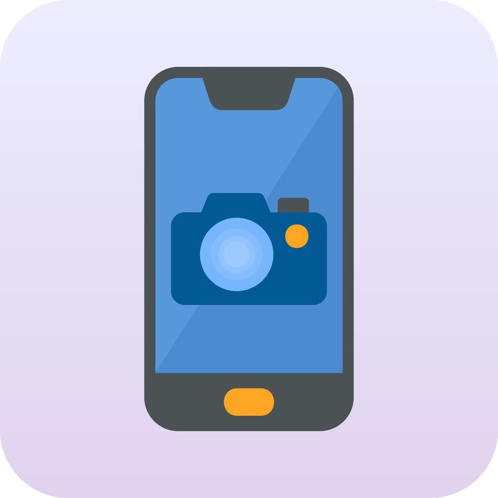smartphone telecamera vecto icona vettore