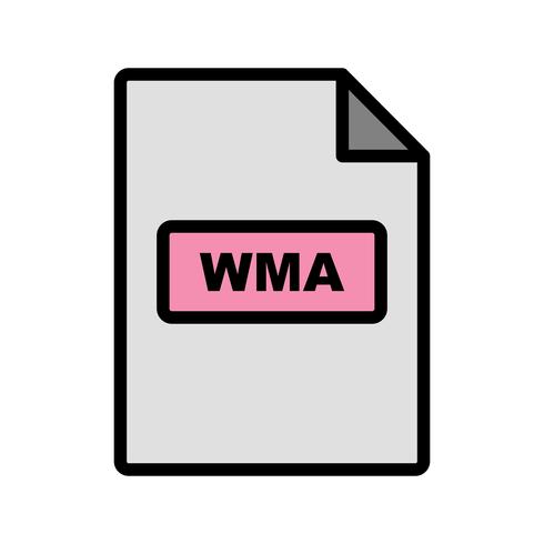 Icona di vettore WMA