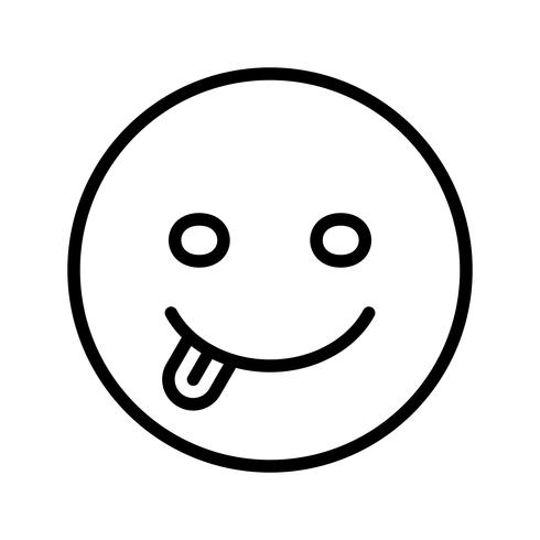 icona di vettore di lingua emoji