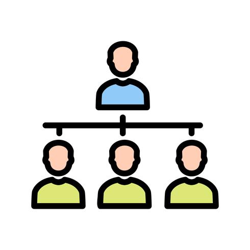 Icona di vettore di organizzazione