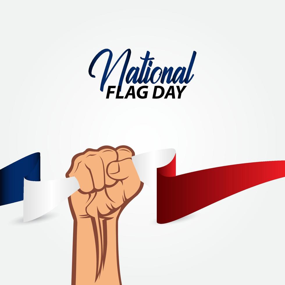 felice giorno della bandiera nazionale illustrazione vettoriale. giorno della bandiera nazionale vettore