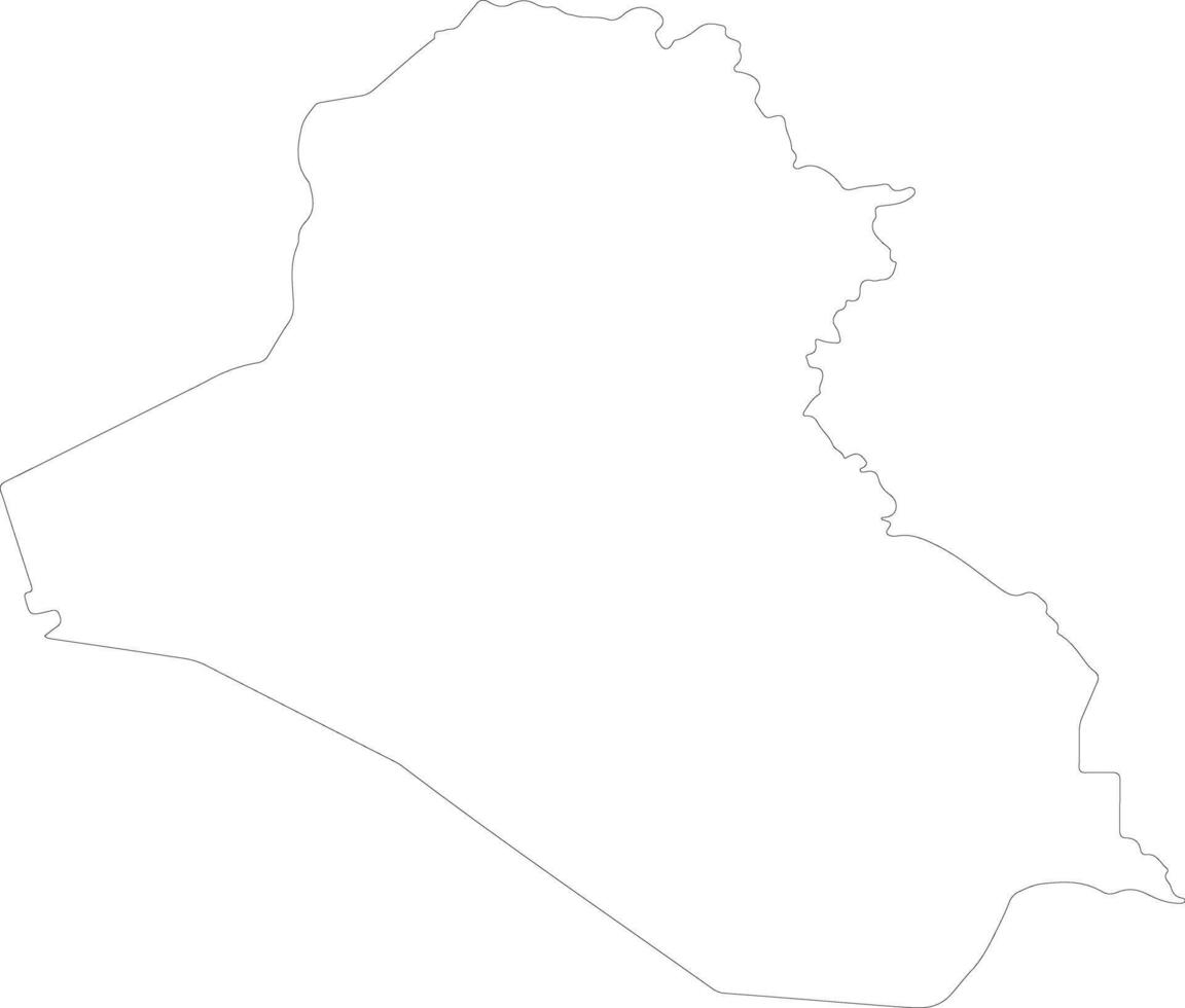 Iraq schema carta geografica vettore