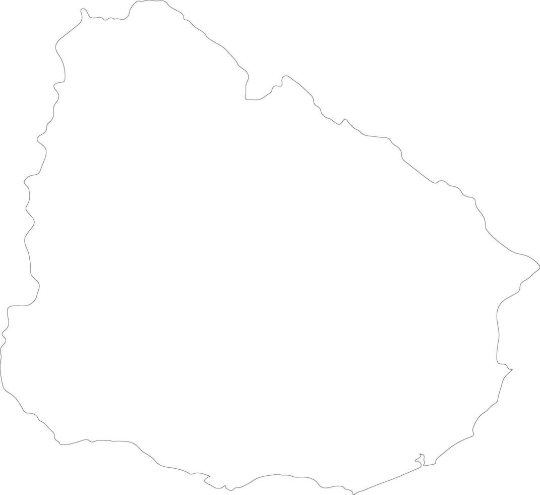 Uruguay schema carta geografica vettore