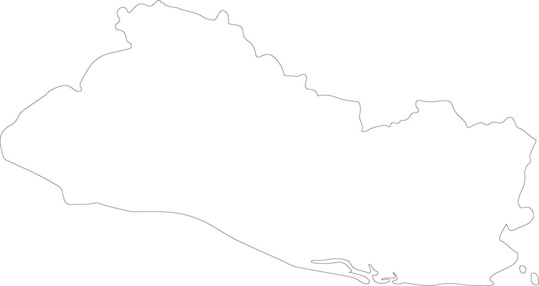 EL salvador schema carta geografica vettore