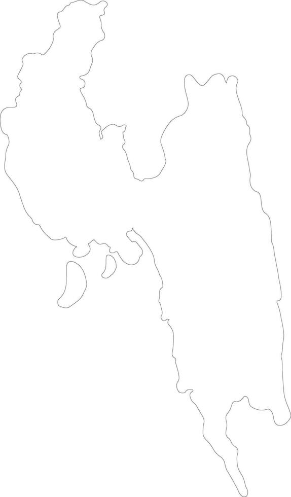 chittagong bangladesh schema carta geografica vettore